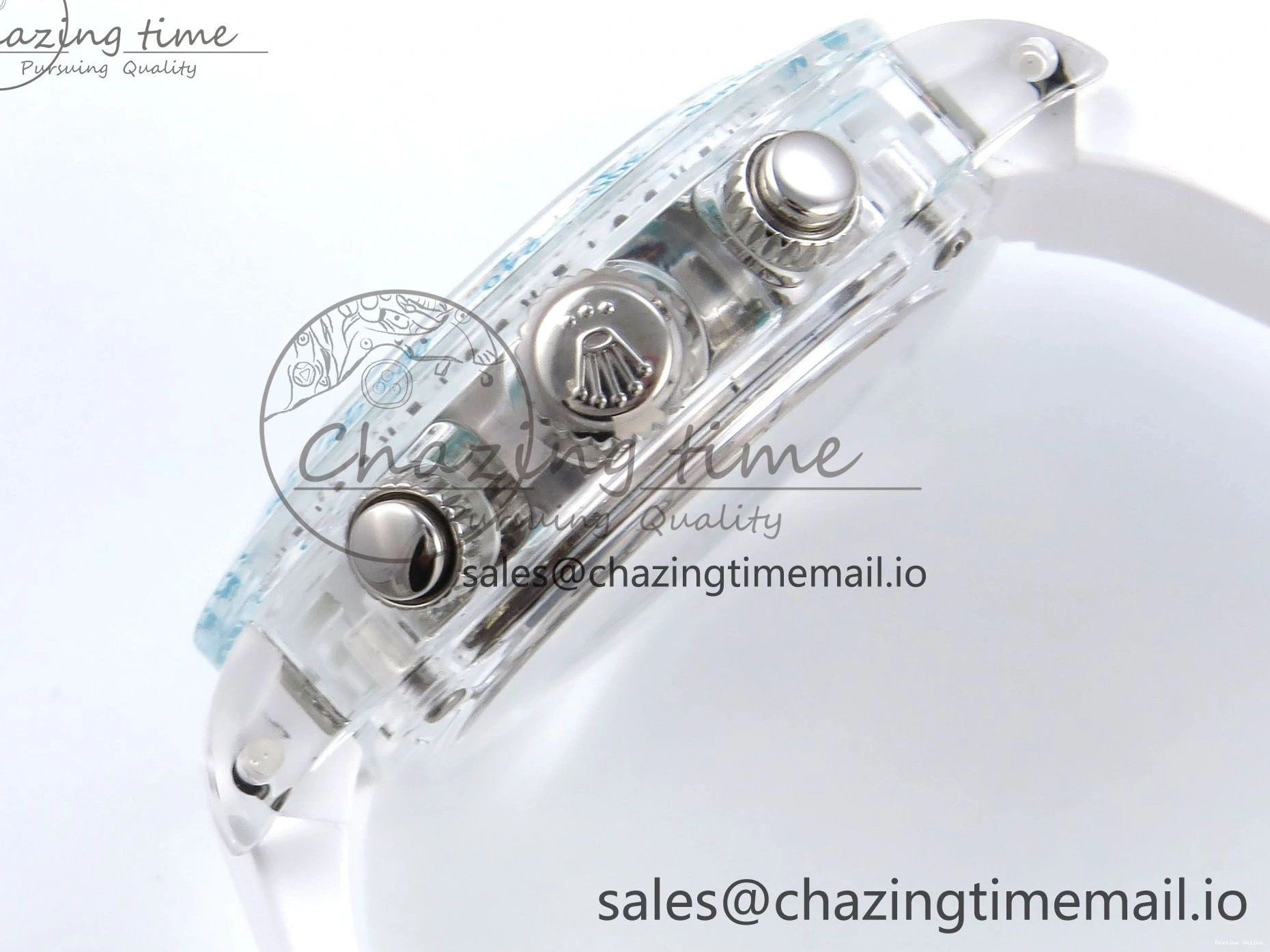 0131 Sophisticated Daytona AET Remould N6F 1:1 Best Edition Blue Dial on Rubber Strap SA 917